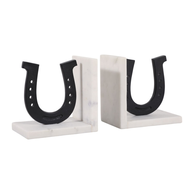 S/2 6" Horseshoe Bookends image number 1