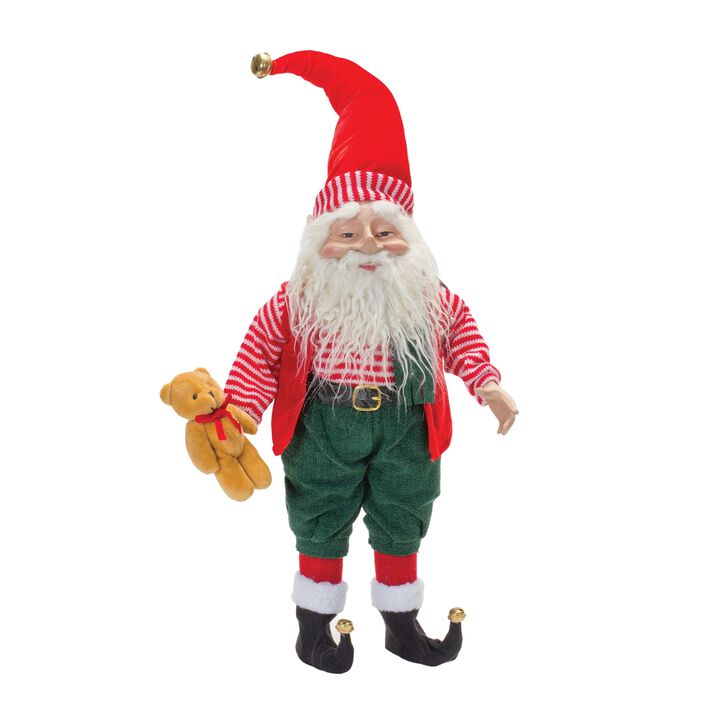 Santa Figurines Set of 2 for Christmas and Winter Decor