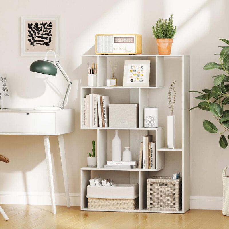Hivvago 6-Cube Open-back Geometric Bookshelf for Bedroom Living Room