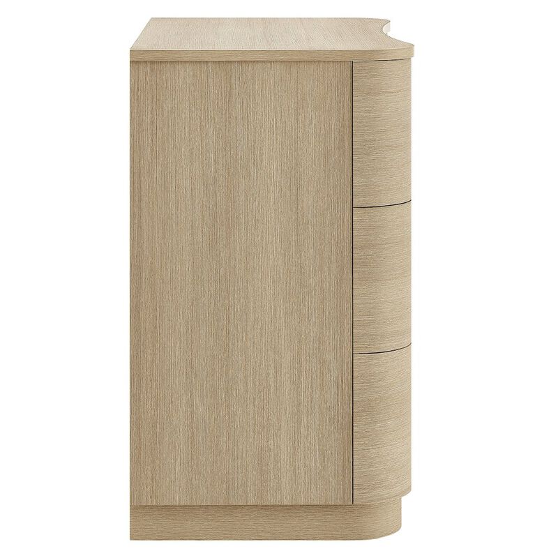 Mirae 3-Drawer Curved Compact Dresser image number 4