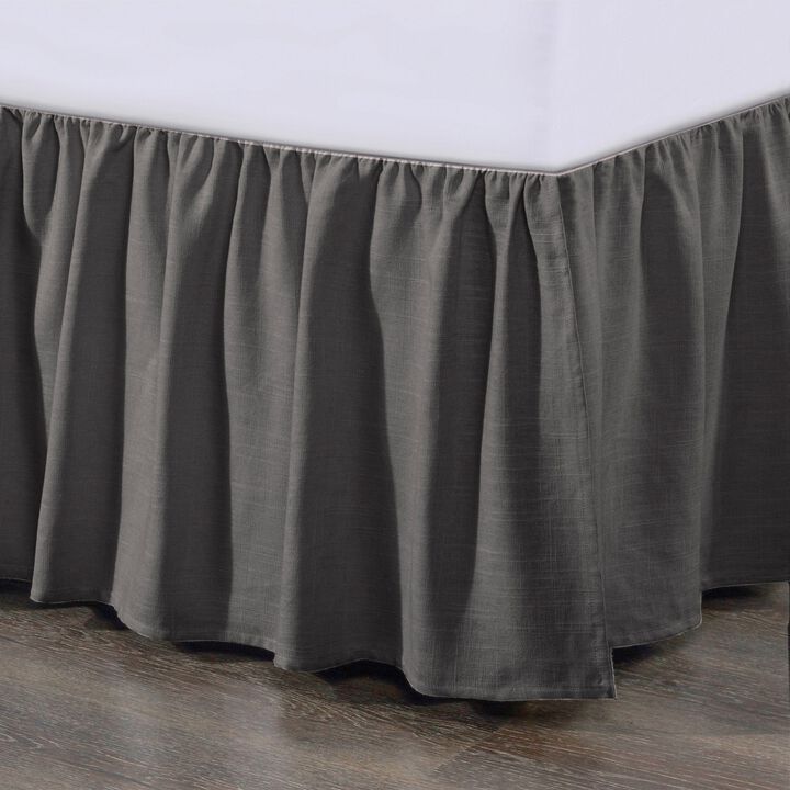 Lily Slate King Bed Skirt