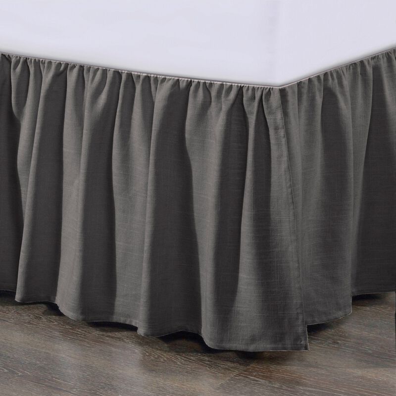 Lily Slate King Bed Skirt image number 0