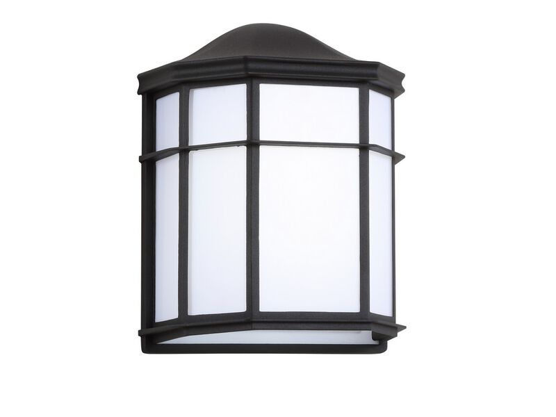 Henry Outdoor Frosted Acrylic/Metal Integrated LED Wall Sconce