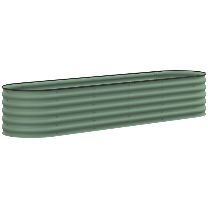 Hivvago Raised Metal Garden Bed with Safety Edges