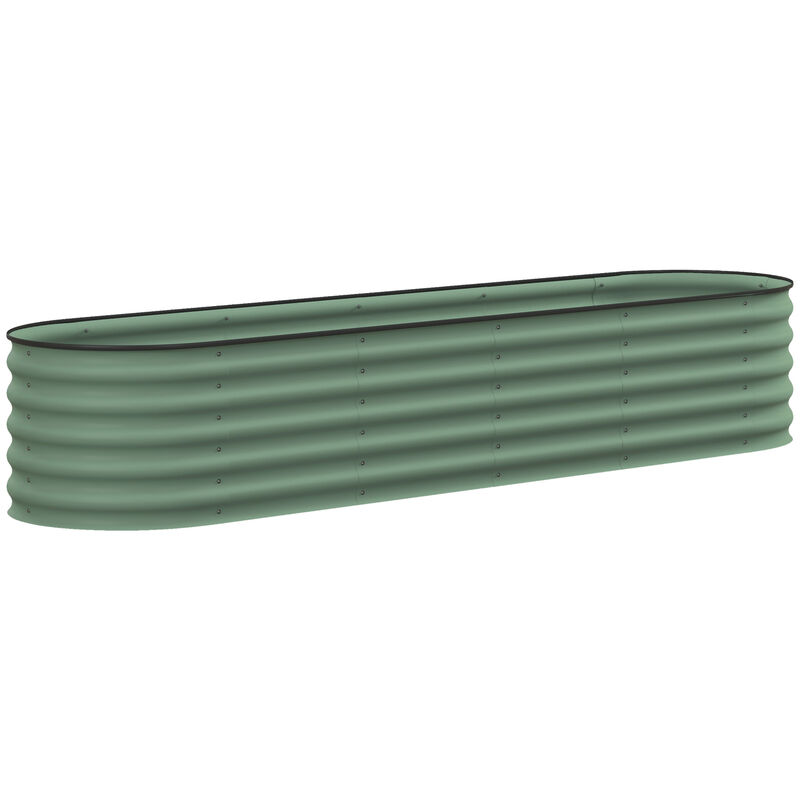 Hivvago Raised Metal Garden Bed with Safety Edges image number 0