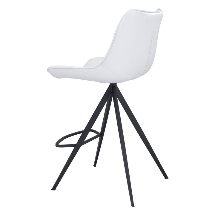 Belen Kox Aki Counter Chair (Set of 2), White & Black, Belen Kox