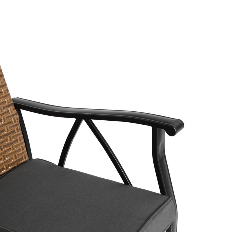 Fixtlu 5‑Piece Wicker Outdoor Patio Dining Set image number 4