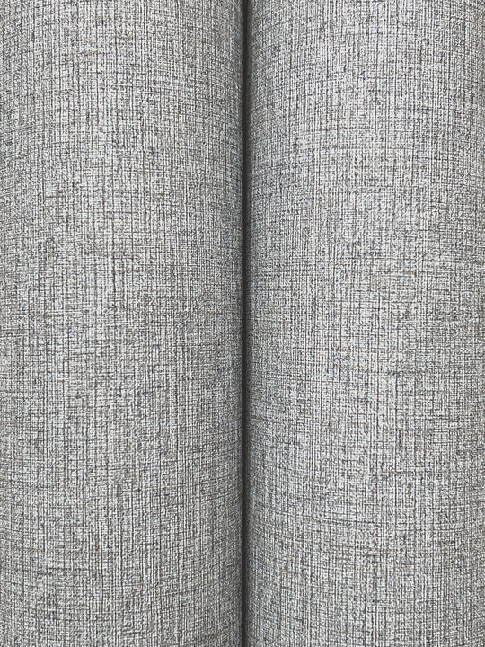 Heathered Linen Light Blue Faux Fabric Wallpaper (Set of 2)