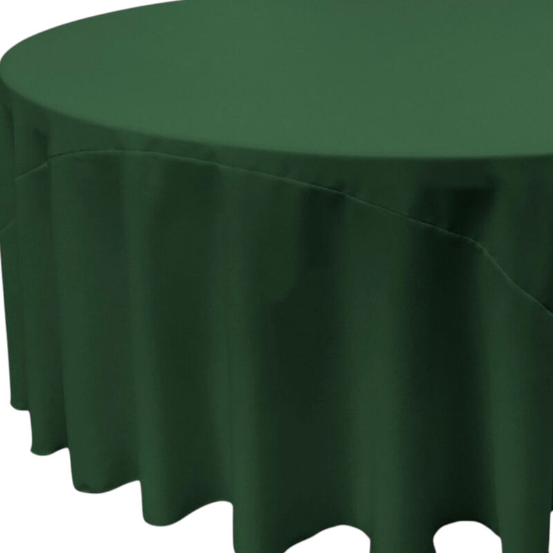 Polyester Poplin Round Tablecloth 132 Inch for Banquet and Dining Tables image number 2