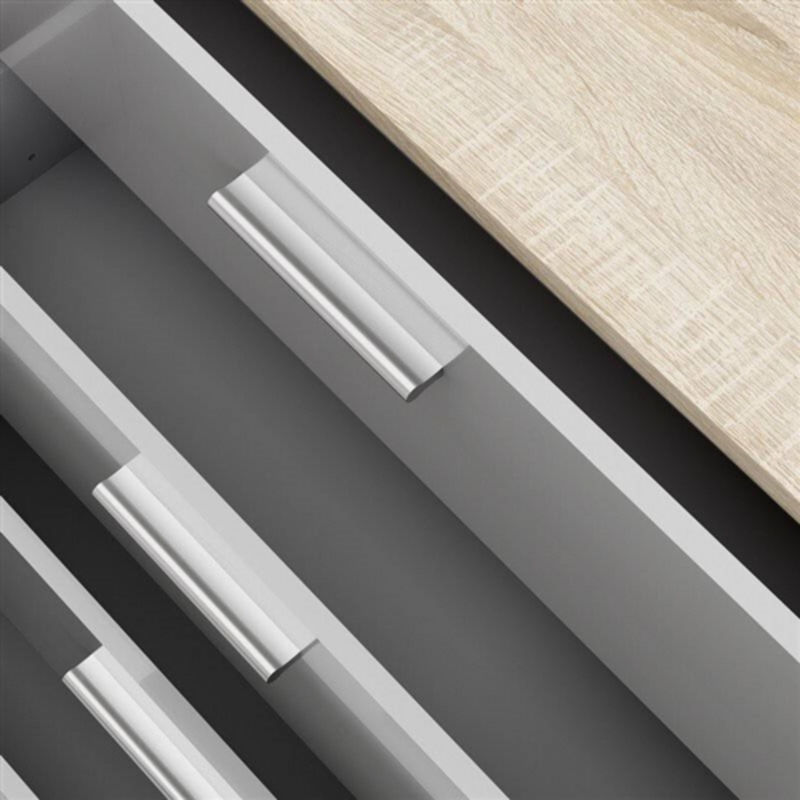 Contemporary 8-Drawer Double Dresser for Bedroom Storage and Style