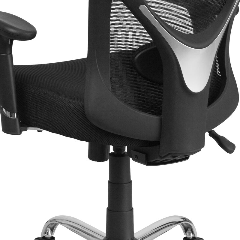 Big & Tall Office Chair | Adjustable Height Mesh Swivel Office Chair with Wheels image number 8
