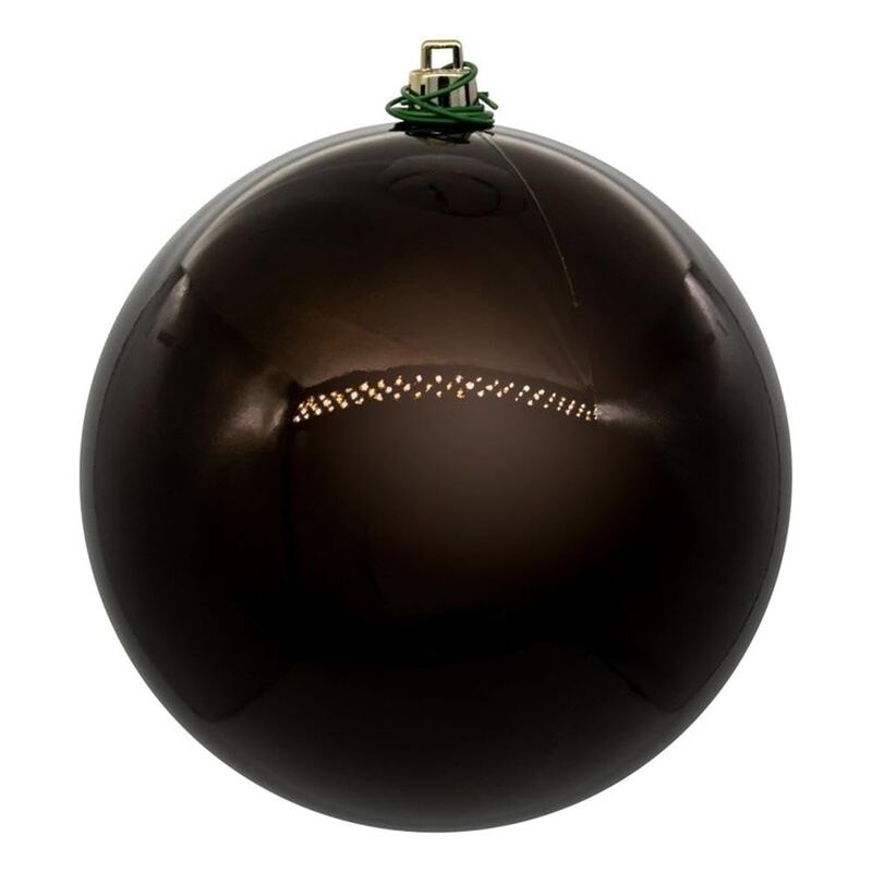Vickerman Chocolate Pearl UV Drilled Ball Ornament 12 per bag. image number 1