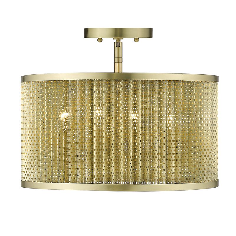 Hivvago Basetti 4-Light Gold Convertible Pendant