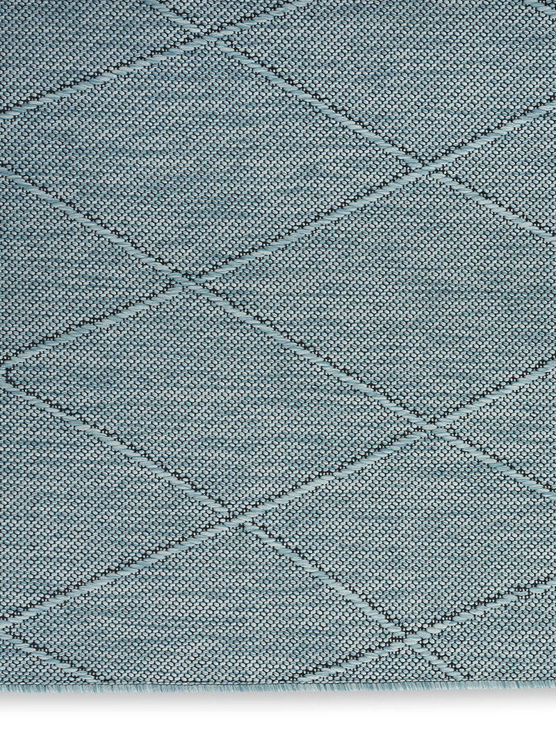Washable Solutions WSL01 Aqua 6' x 9' Rug