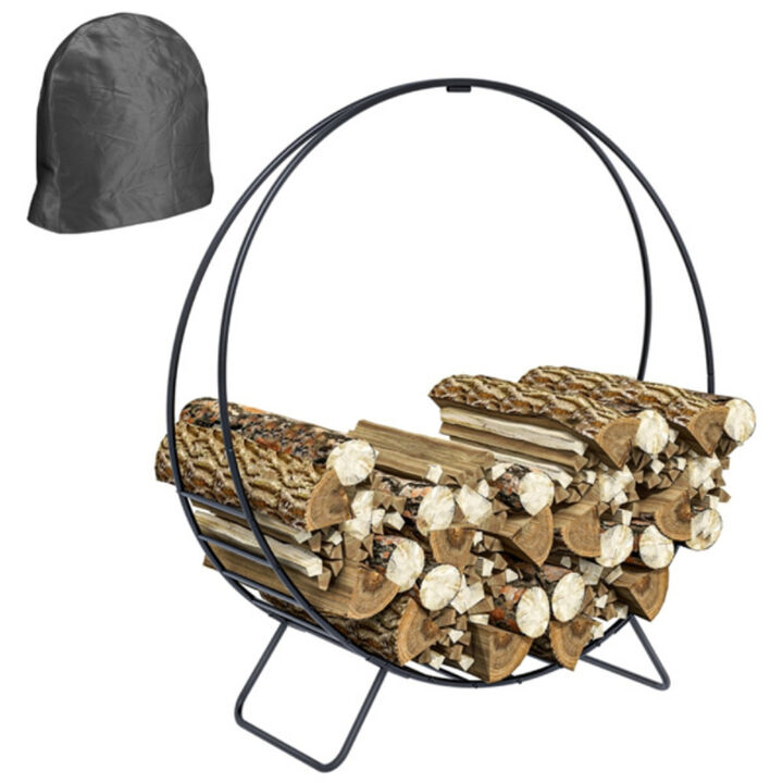 Heavy Duty Firewood Rack for Indoor and Outdoor Wood Storage