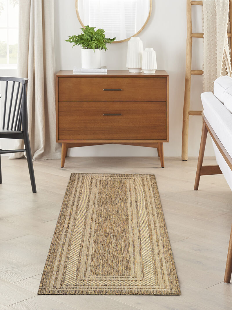 Horizon Indoor/Outdoor HOZ03 Natural 2' x 6' Rug