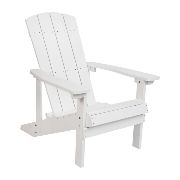 Commercial All-Weather Poly Resin Wood Adirondack Chair