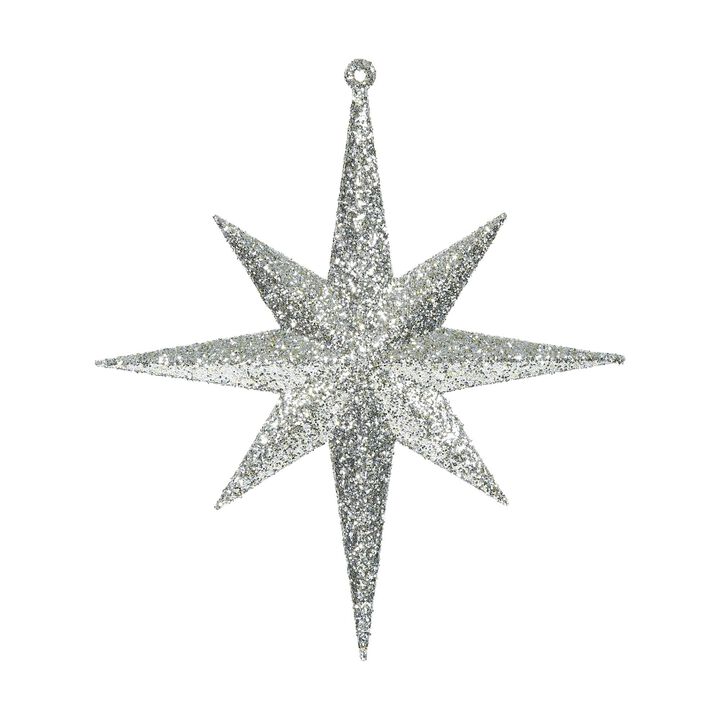 Vickerman 8" Champagne Iridescent Glitter Bethlehem Star Christmas Ornament, 4 per Box