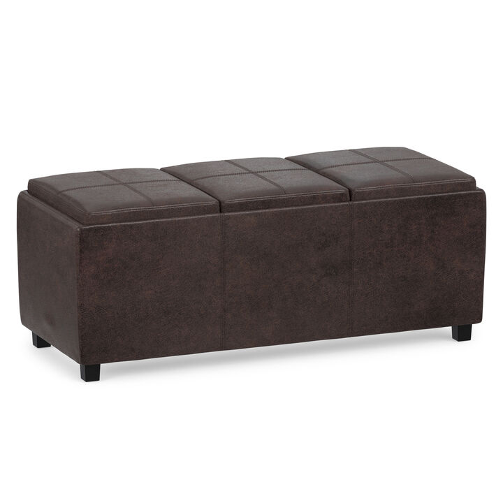 Simpli Home Avalon Storage Ottoman