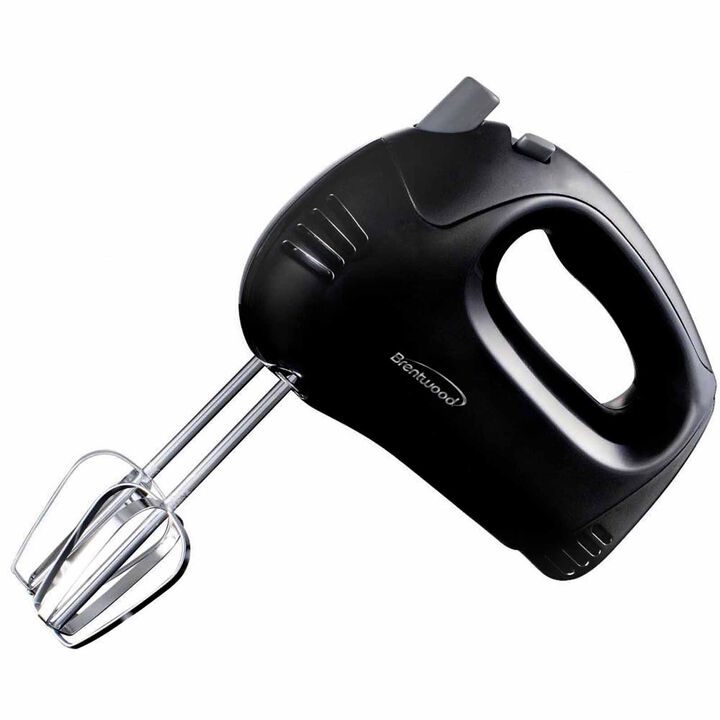 Brentwood 5-Speed Hand Mixer in Black