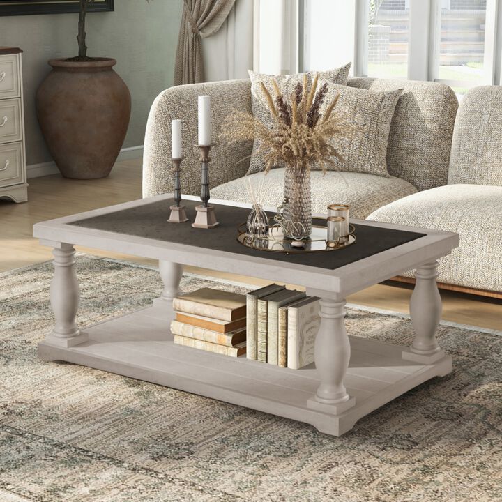 Wiskab Farmhouse Rectangular Coffee Table