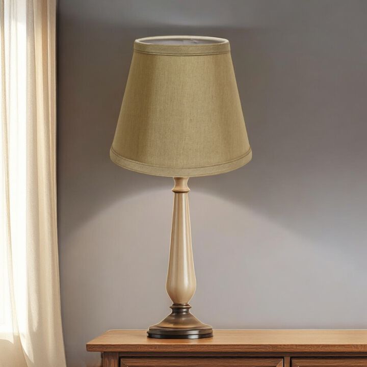 Hivvago 12" Pale Brown Hardback Empire Slanted Slanted No Slub Lampshade