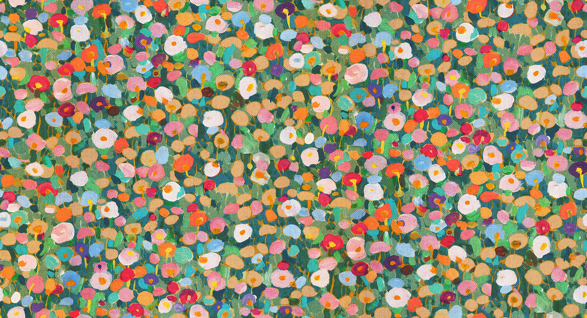 Prato Green Petite Floral Wallpaper
