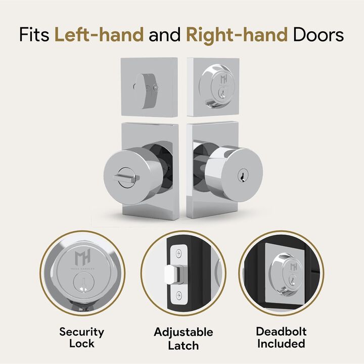 Mega Handles | Laura Knob and Deadbolt Combo