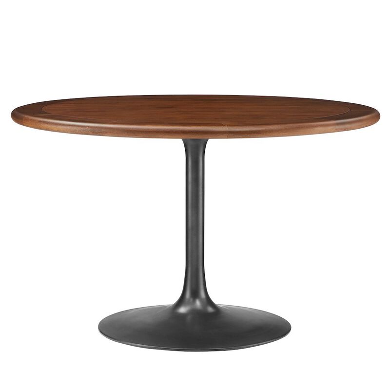 Lippa 48" Round Pedestal Solid Wood Dining Table image number 0