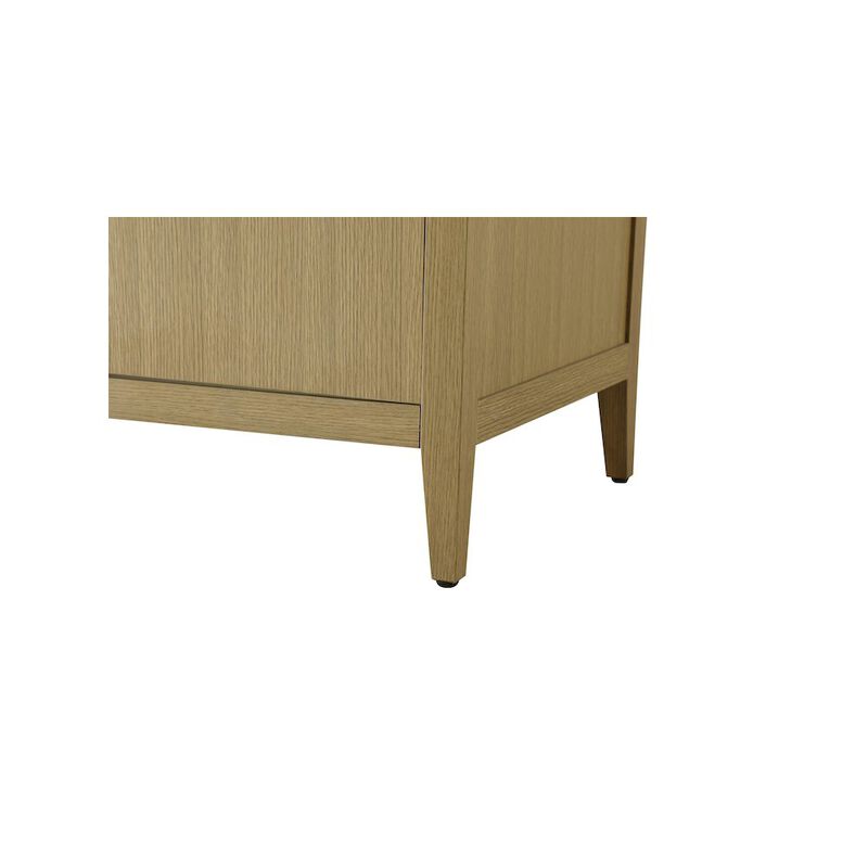 Elegant Kitchen and Bath 84 Inch Double Bathroom Vanity In Honey Brown