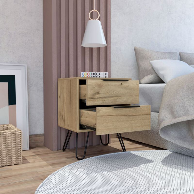 Nightstand Skyoner 2, Bedroom, Light Oak