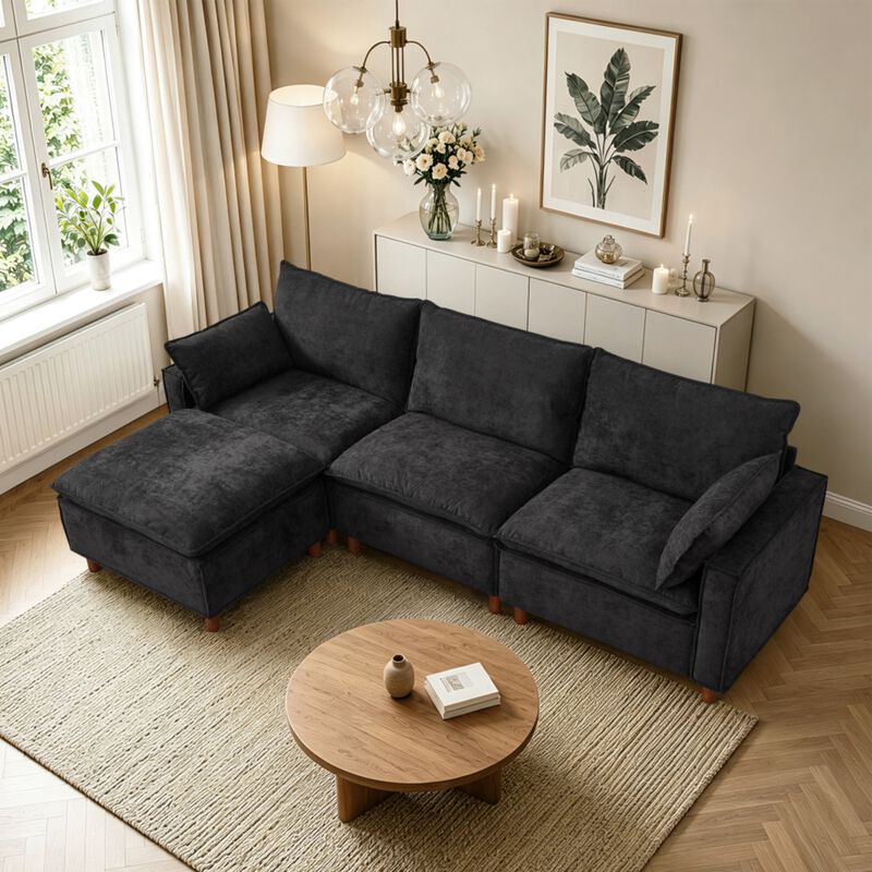Medsmi Modular L-Shaped Sectional Sofa image number 8