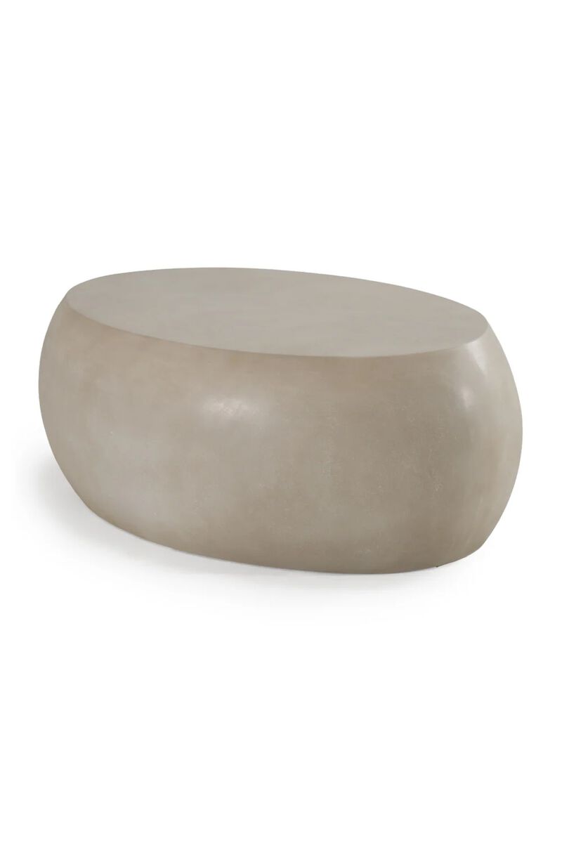 Oval Concrete Coffee Table | OROA Modern Denny image number 0