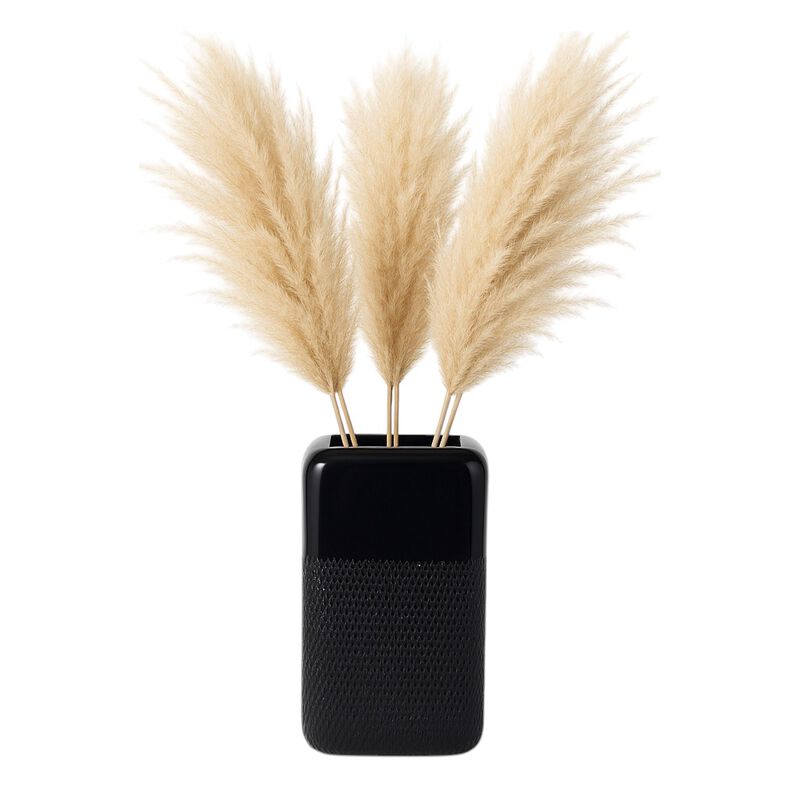 Rectangular Grooved Modern Vase