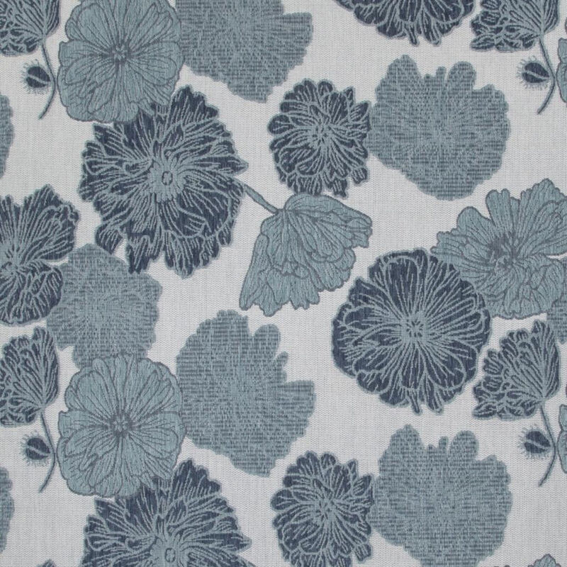 HomeRoots 9' X 12' Navy Blue And Ivory Floral Indoor Outdoor Area Rug image number 4