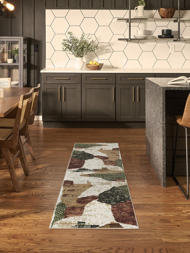 Nordic NRC18 Beige/Multicolor 2' x 6' Rug