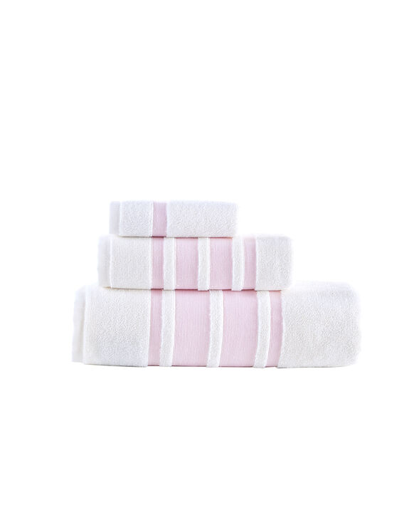 Brooks Brothers Contrast Border 3 pcs Towel Set
