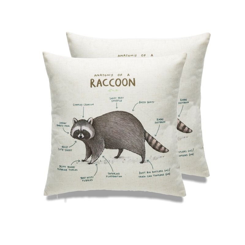 Farmhouse animals throw pillow - set of 2