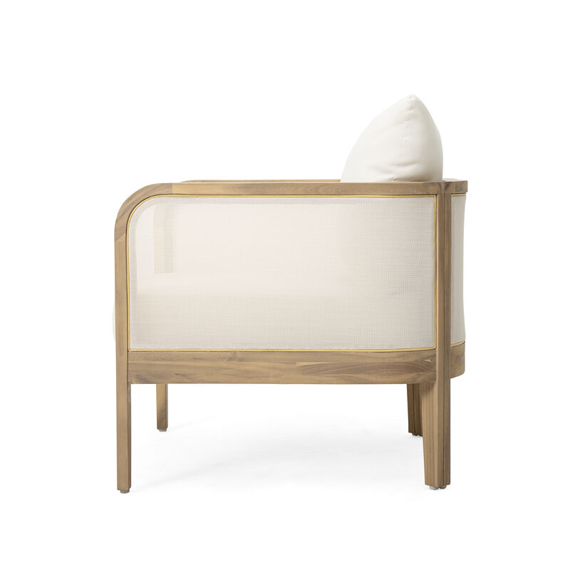 Merax (Set of 2) Outdoor Acacia Wood Patio Club Chair