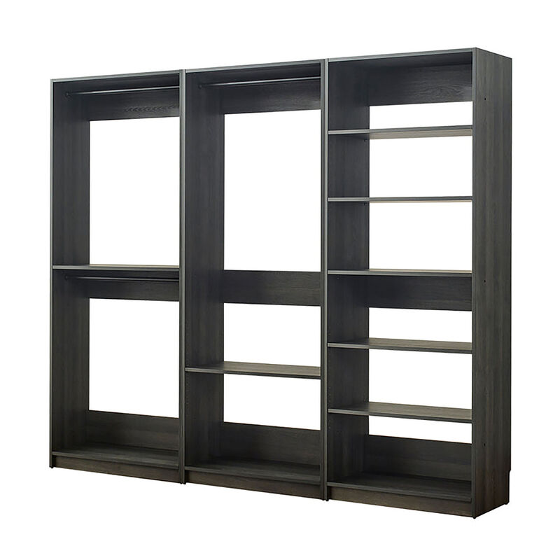 Prosper Gray Freestanding Walk in Wood Closet System