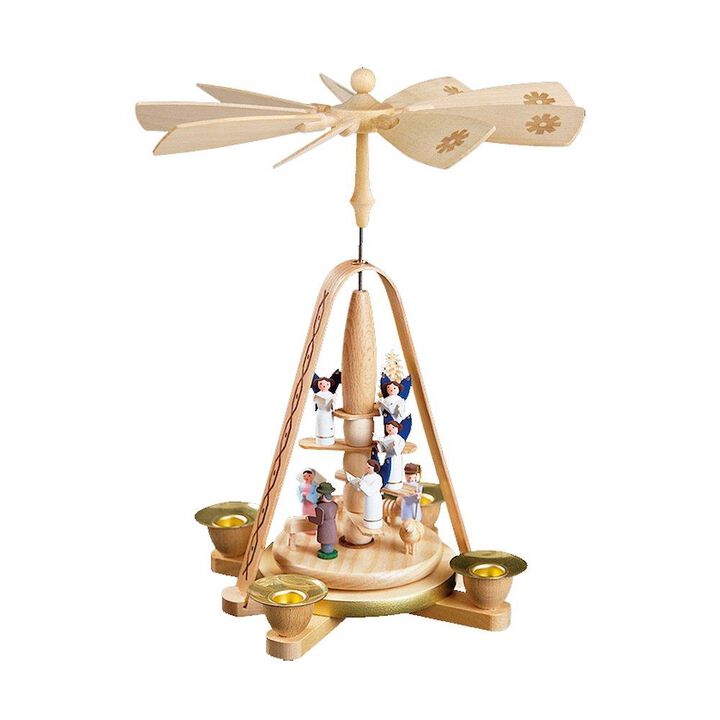 Pyramid - Nativity Scene and Angels