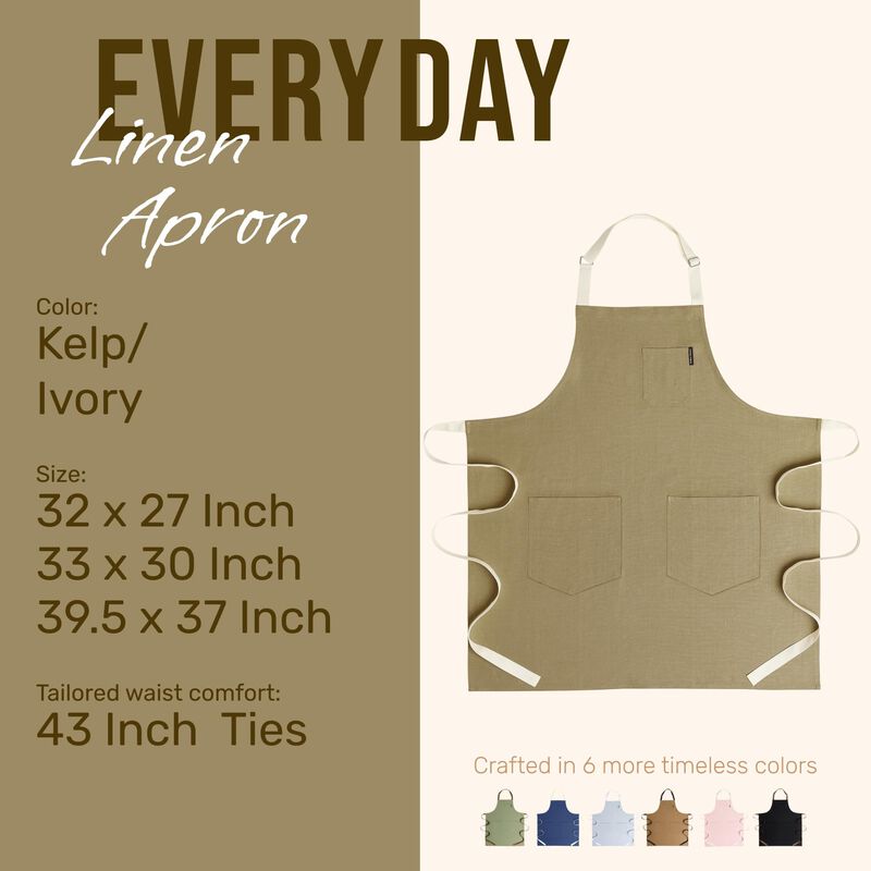Everyday Linen Apron image number 4