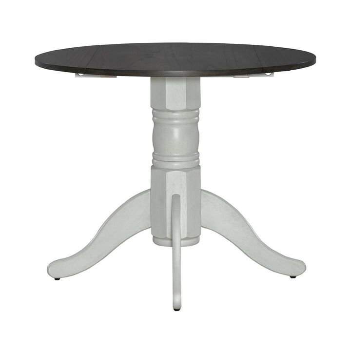 Liberty Furniture 3 Pc Drop Leaf Table Dining Room Set with 2 Ladder Back Side Chairs - Sandstone