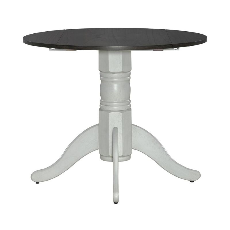 Liberty Furniture Brook Bay Opt 3 Piece Drop Leaf Table Set in White image number 2