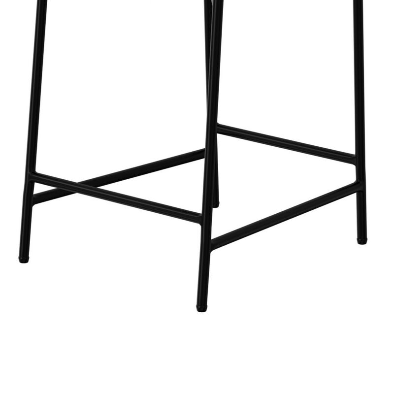 Reeve Counter Height Chair, Water-Resistant Cognac Brown Faux Leather