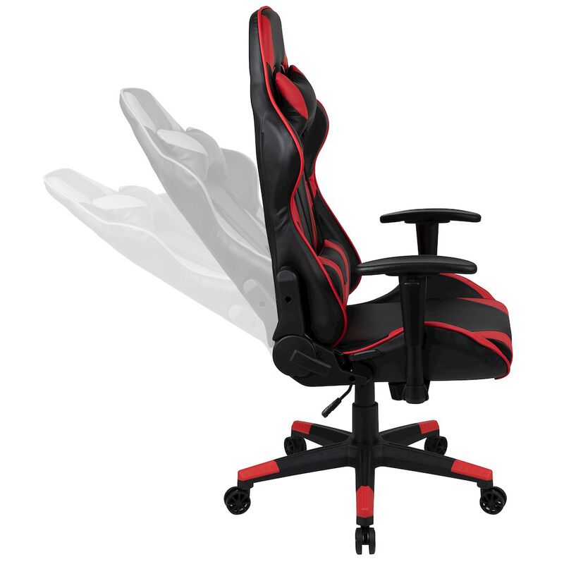 Flash Furniture X20 Gaming Chair Racing Office Computer Swivel Chair with Fully Back in Red image number 5