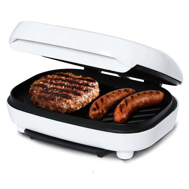 Brentwood Electric Contact Grill 2 Slice Capacity - White