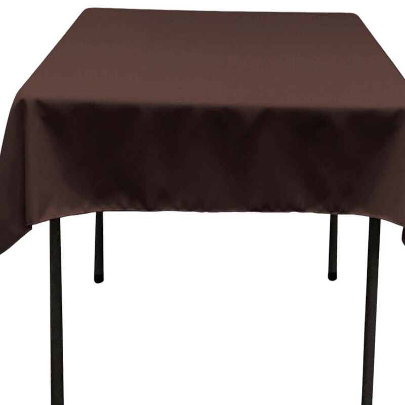 58-Inch Square Polyester Poplin Tablecloth for Dining and Kitchen Tables image number 3
