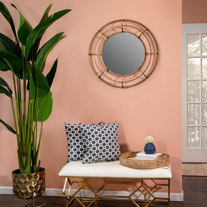 Metal Frame 28" Wall Mirror