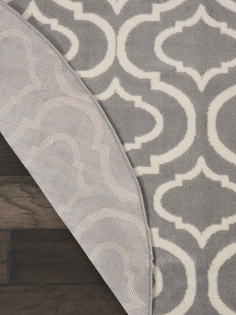 Jubilant JUB19 Gray 5'3" x Round Rug